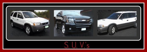 A collection of customers sport utility vehicles detailed by Fifty Dollar Detail, Ridgefield, WA.